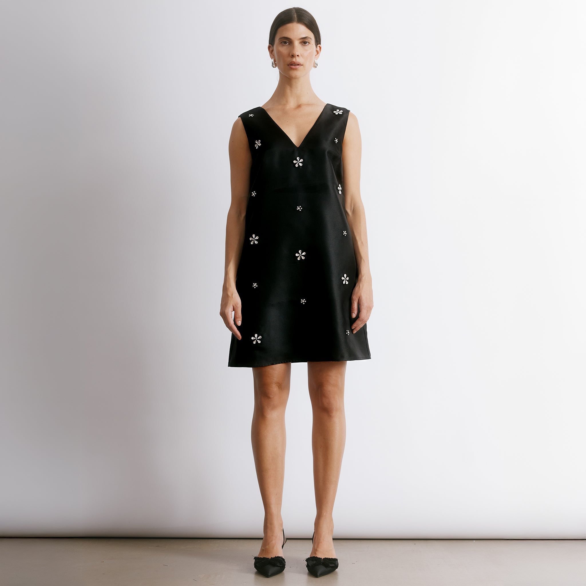 Crystal V Neck Shift Dress