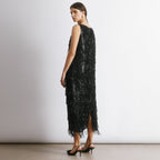 Sequin Fringe Column Dress