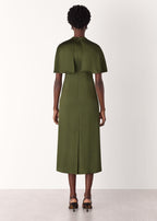 Navy Long Wool Car Coat