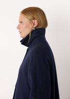 Multicolour Romy Herringbone Boucle Coat