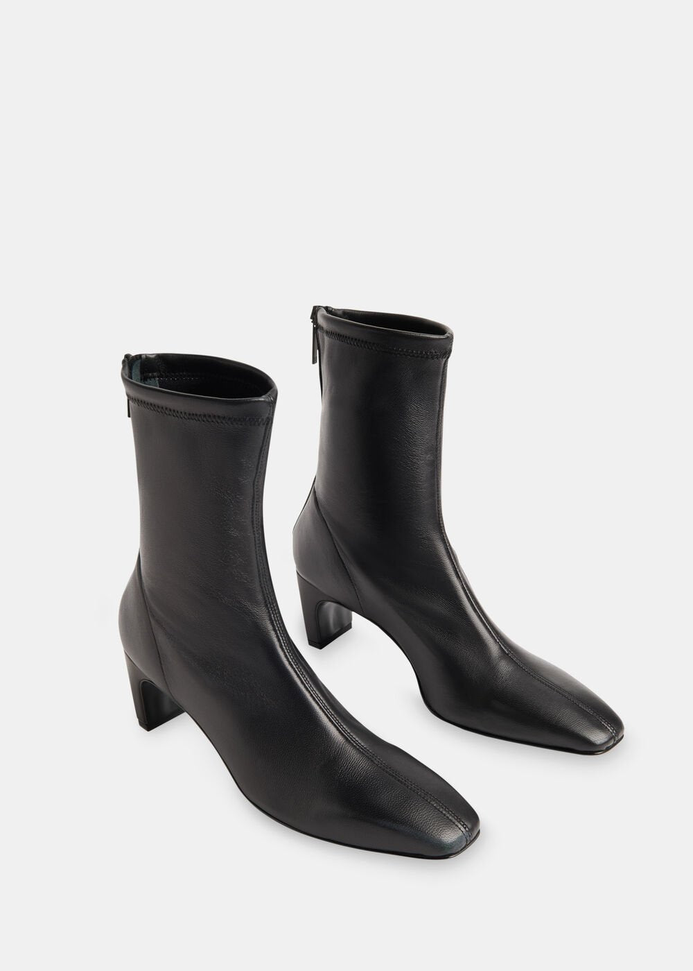 Navy Long Wool Car Coat