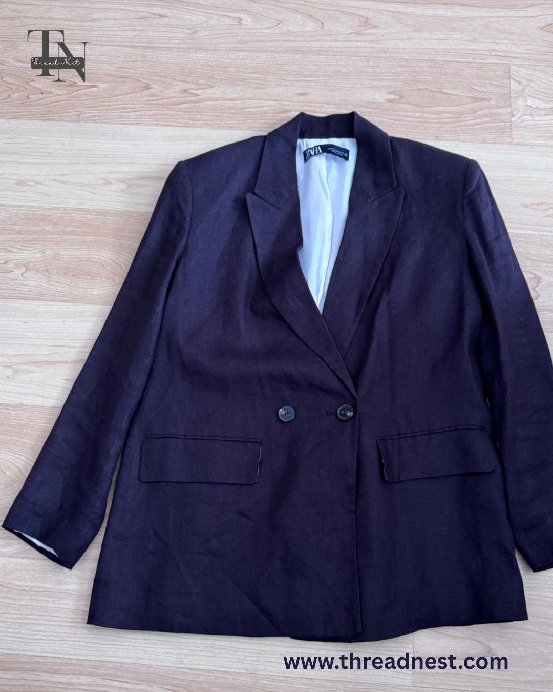 OVERSIZE LINEN BLAZER