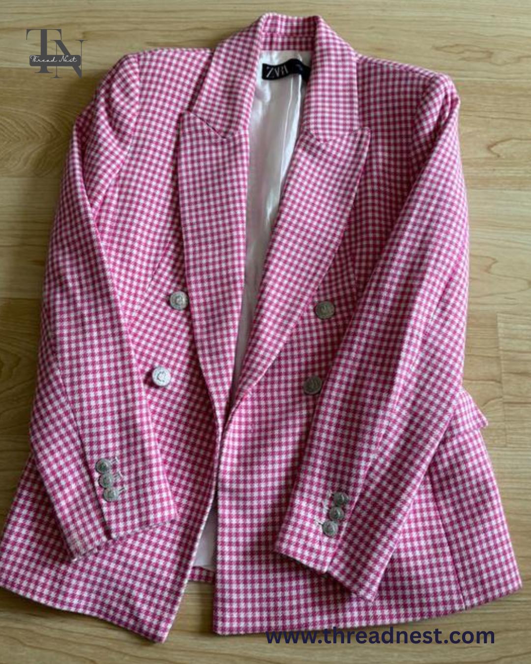 HOUNDSTOOTH TAILORED BLAZER