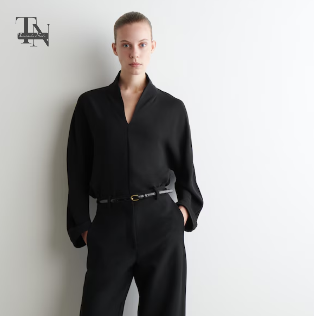 VERKÜRZTE HOSE AUS WOLLE MIT BARREL-BEIN