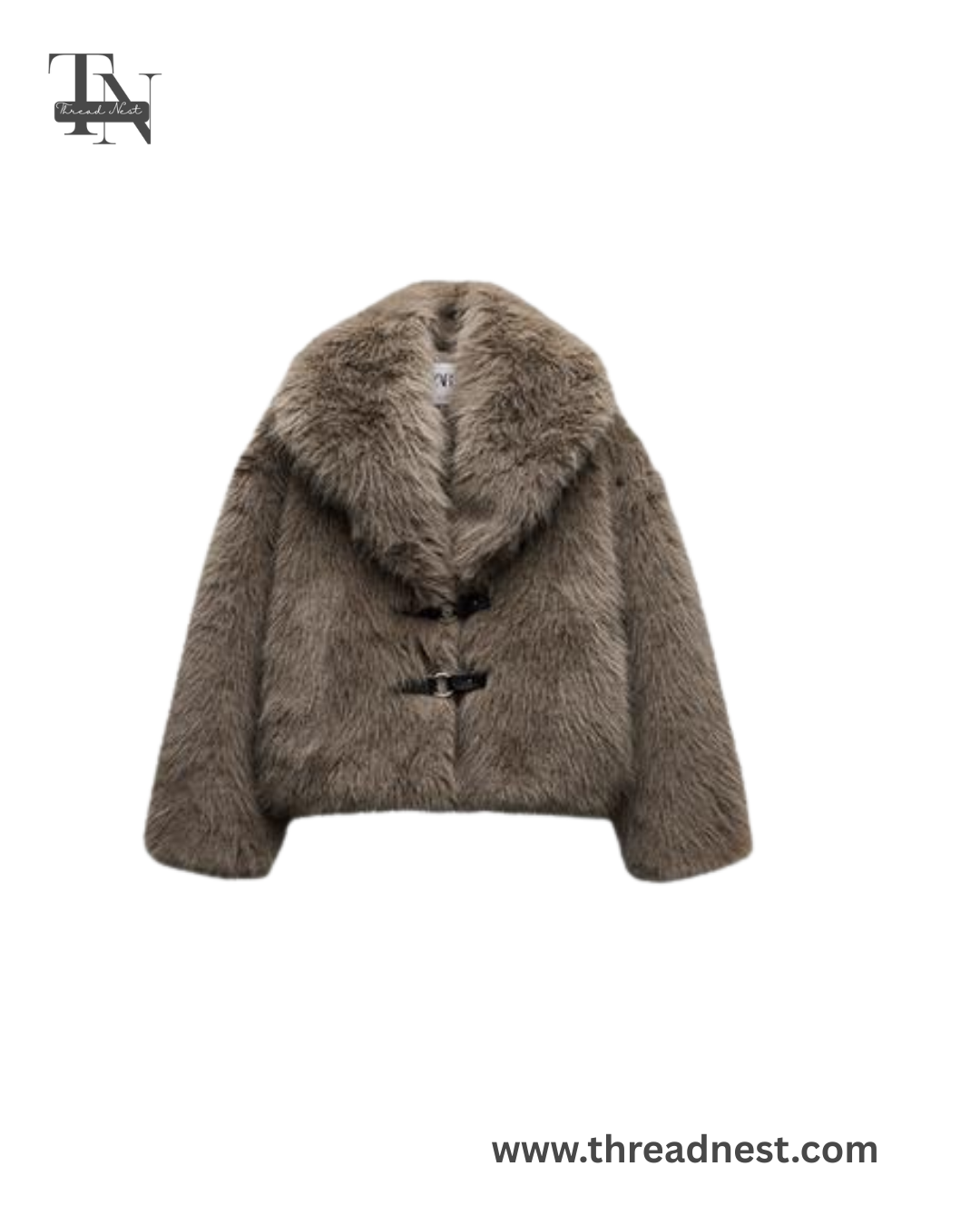 SHORT FAUX FUR COAT